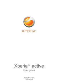 Sony Xperia Active manual. Smartphone Instructions.